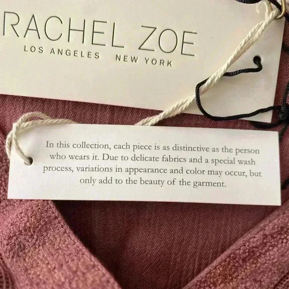 🆕Rachel Zoe Boho Mauve Flowy Babydoll Top S🆕 - Picture 10 of 10
